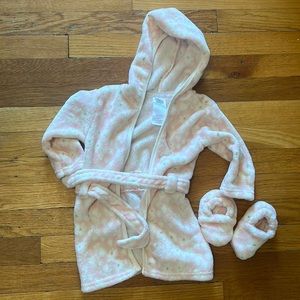 18M Girl robe and slippers